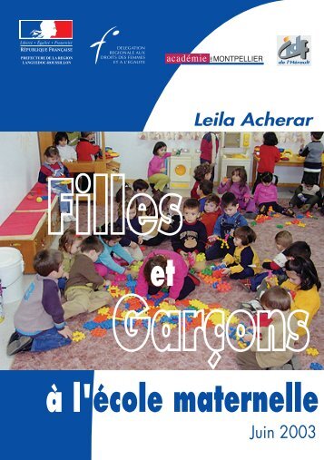 Filles et Garçons à l'école maternelle.