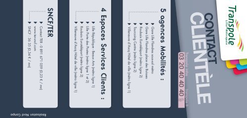 Fiche Horaires Tram - Transpole