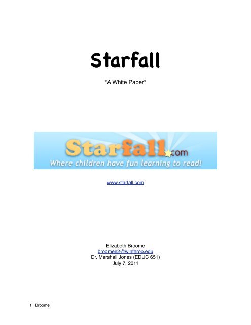 Starfall White Paper