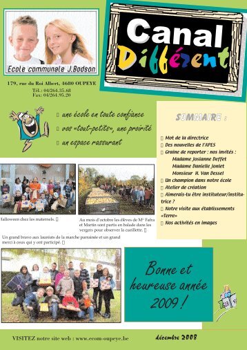 (CANAL DIFFd”c boncorr - Ecole communale José Bodson, Oupeye