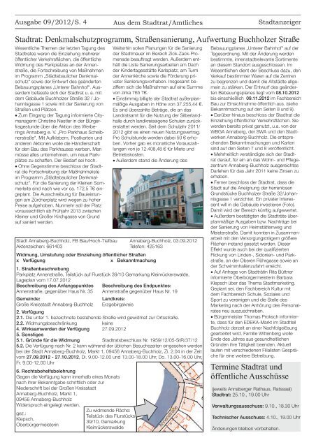 aktuelles Amtsblatt der Stadt Annaberg-Buchholz