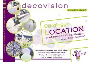 Catalogue LOCATION - DECOVISION