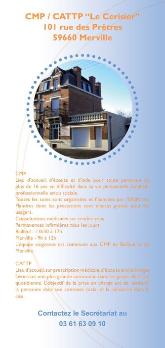 Feuillet CMP Le Cerisier - EPSM des Flandres