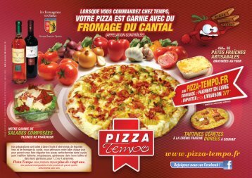 Télécharger la carte - Pizza Tempo