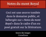 contes arabes - Notes du mont Royal