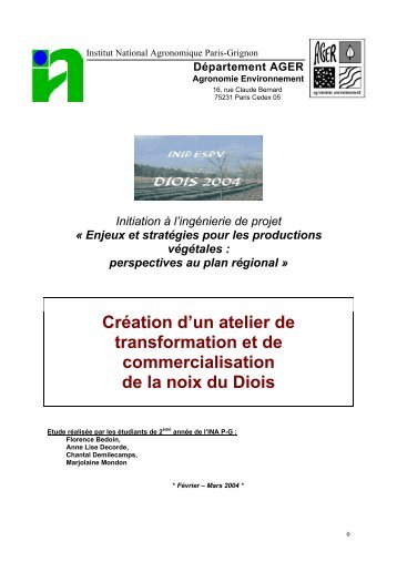 Rapport - Cours en Ligne - AgroParisTech