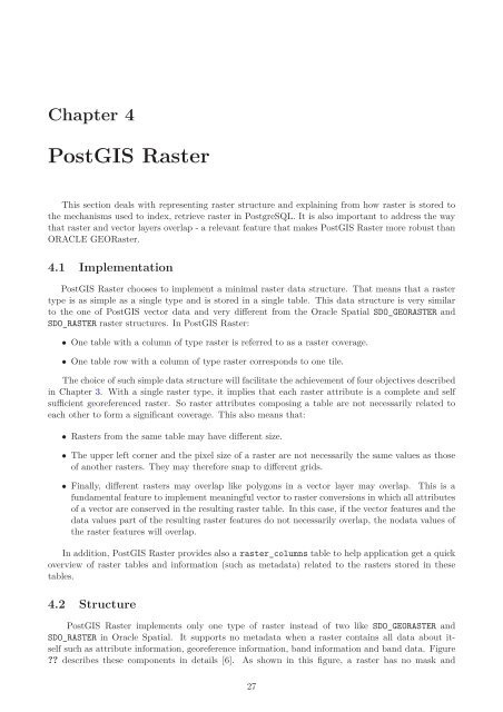 PostGIS Raster : Extending PostgreSQL for The Support of ... - CoDE