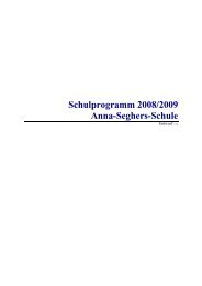 Schulprogramm 2008/2009 Anna-Seghers-Schule