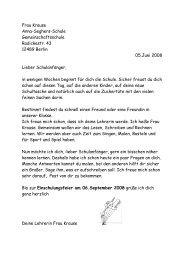 Fragen von Frau Krause  - Anna - Seghers - Schule