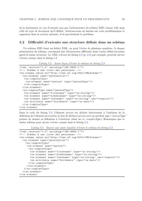 dans des entrepôts de données XML - CoDE - Université Libre de ...