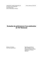 Evaluation de performances d'une amélioration de TCP ... - CoDE