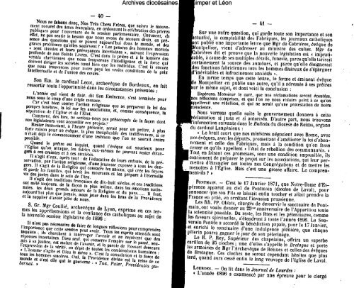 1896 - Diocèse de Quimper et du Léon