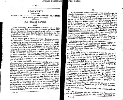 1896 - Diocèse de Quimper et du Léon