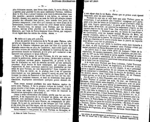 1896 - Diocèse de Quimper et du Léon