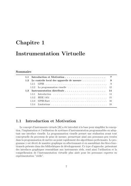 Conception et réalisation d'un syst`eme d'instrumentation ... - CoDE