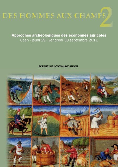 Approches archéologiques des économies agricoles - Université de ...