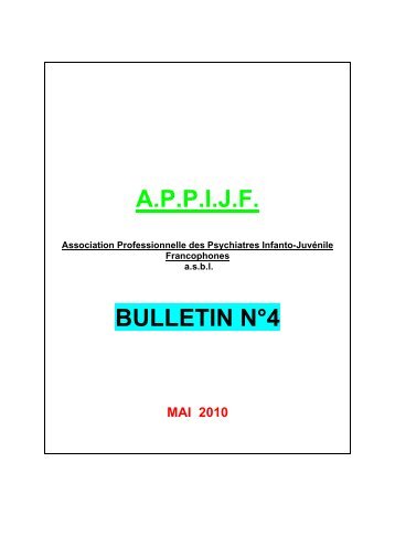 Bulletin N°4 - Présentation de la fédération psy enfants-ados