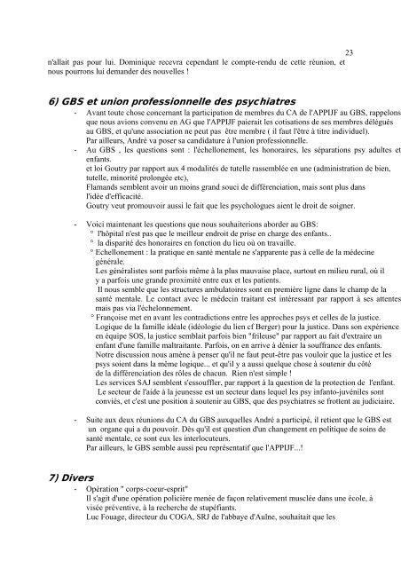 Bulletin N°4 - Présentation de la fédération psy enfants-ados