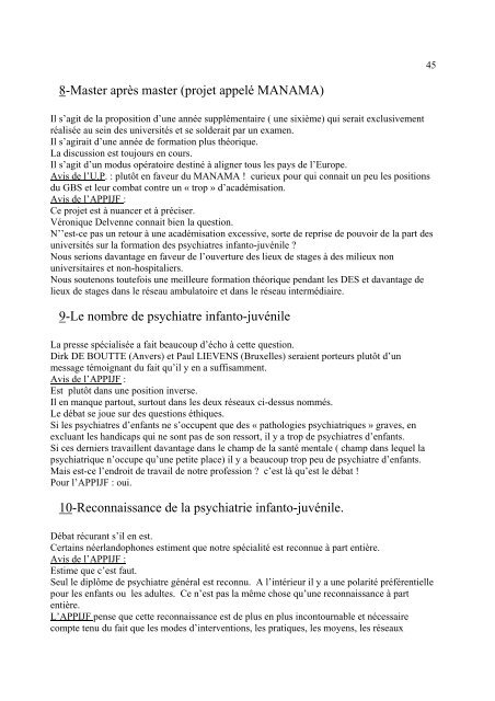 Bulletin N°4 - Présentation de la fédération psy enfants-ados