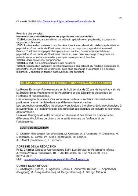 Bulletin N°4 - Présentation de la fédération psy enfants-ados