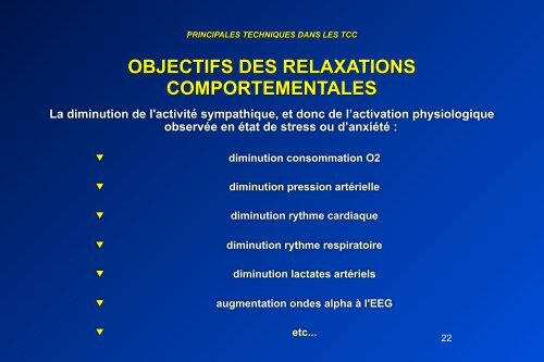 LES THERAPIES COMPORTEMENTALES ET COGNITIVES (TCC)