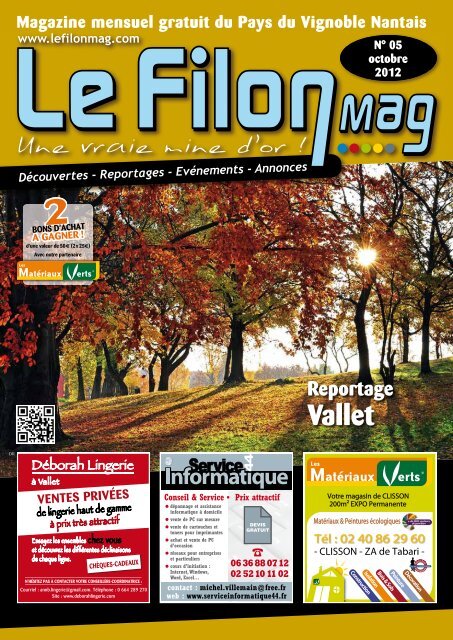 Vignoble Nantais - OCTOBRE 2012 - N°5 - Le FiLON MAG