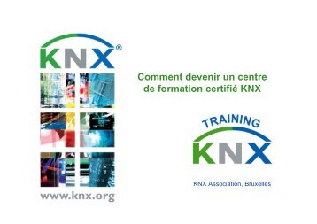 Comment devenir un centre de formation certifié KNX