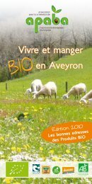 Vivre et manger en Aveyron - Aveyron bio, promotion de l'agriculture ...