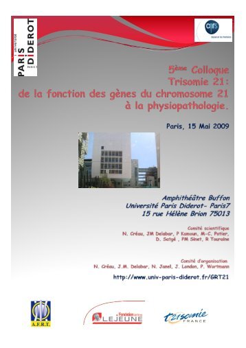 Téléchargez ici la brochure du colloque - Université Paris Diderot ...
