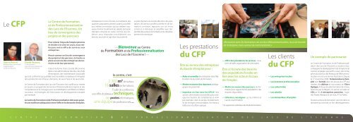 Centre de formation et professionnalisation - Communauté d ...