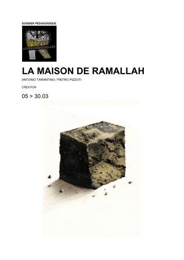 LA MAISON DE RAMALLAH - Théâtre de Poche