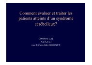 Comment évaluer et traiter les patients atteints d'un ... - Christian Gal