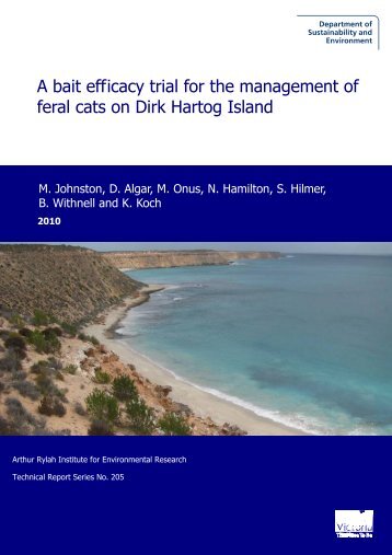 A bait efficacy trial for the management of feral cats on Dirk Hartog ...