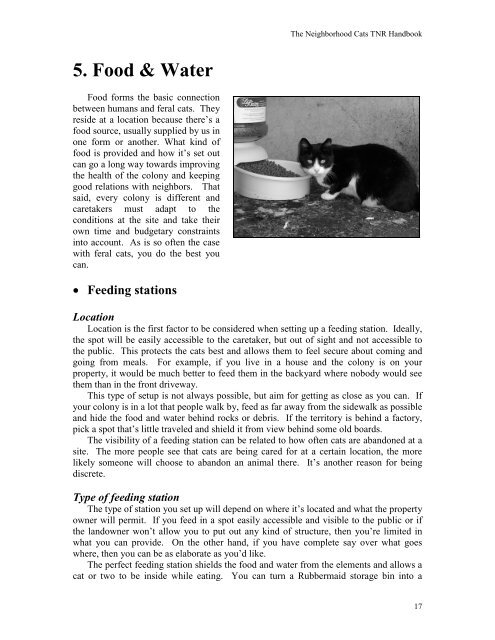 TNR Handbook - Neighborhood Cats