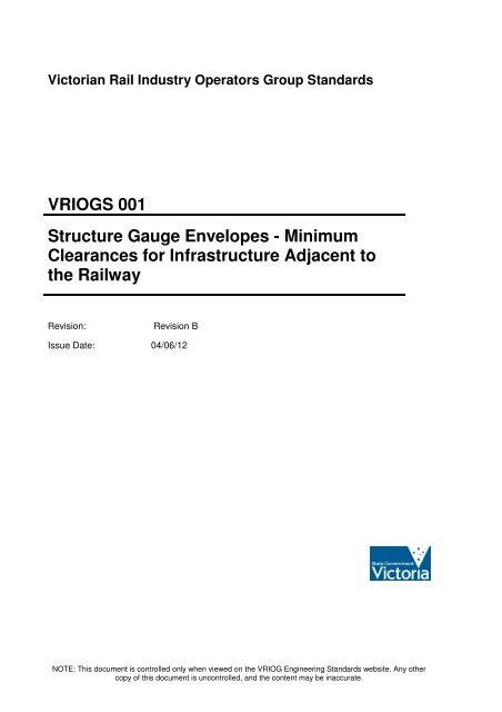 Structural Gauge Envelopes - Public Transport Victoria