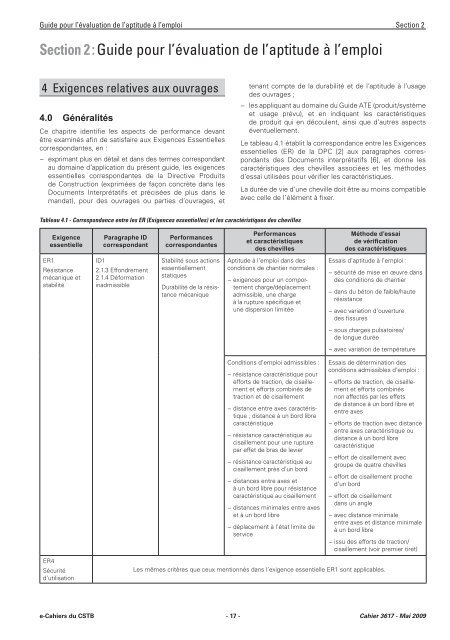 Guide d'ATE n°1 - Chevilles de fixation - CSTB