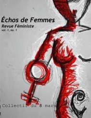 Échos de Femmes - ConcertAction Femmes Estrie