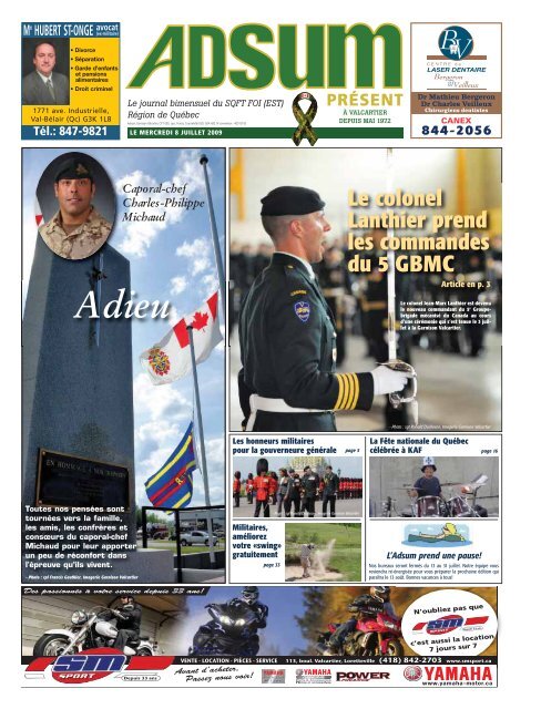 8 juillet 2009 - Journal Adsum