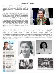 Dossier Simone Veil "Une vie" - ProfCattiaux