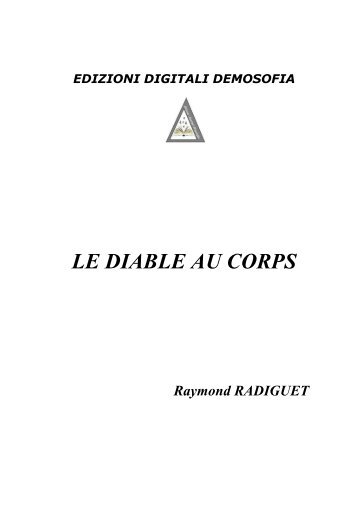 LE DIABLE AU CORPS - Accueil