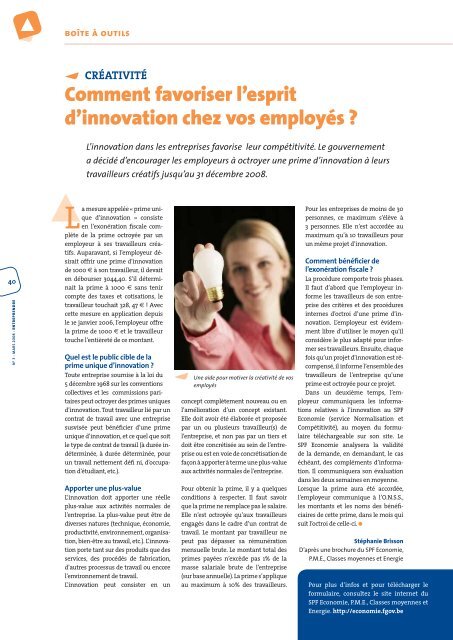 Entreprendre Mars 08 - BECI