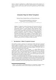 Schematic Maps for Robot Navigation - the Cognitive Systems Group