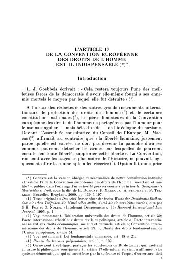 article en pdf - RTDH - Revue trimestrielle des droits de l'homme