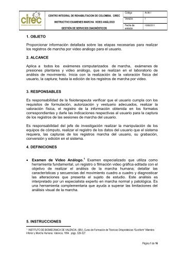Captura de Video Análogo - Centro Integral de Rehabilitación de ...