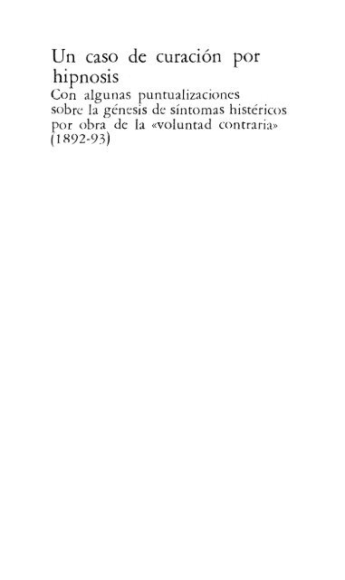 Publicaciones prepsicoanalíticas y manuscritos inéditos en vida de ...