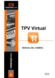 TPV Virtual MANUAL DEL COMERÇ - Catalunya Caixa