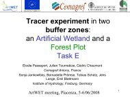 Tracer experiment - Cours en ligne