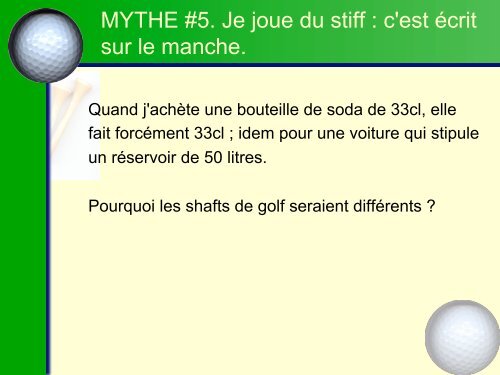 12 mythes qui pourraient ruiner votre partie de golf - 33 GOLF LAB