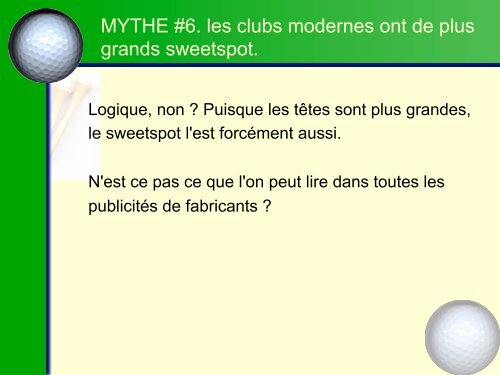 12 mythes qui pourraient ruiner votre partie de golf - 33 GOLF LAB