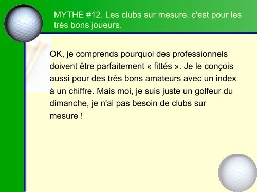 12 mythes qui pourraient ruiner votre partie de golf - 33 GOLF LAB